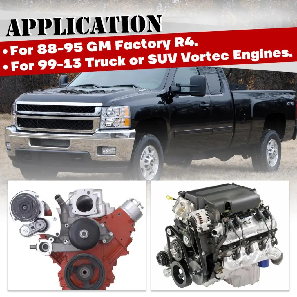 Soporte compresor A/C de aluminio para GM Vortec pick-up SUV - imagen 4