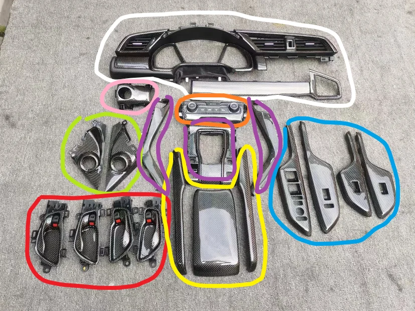 Cubierta caja cambios fibra de carbono Honda Civic 2016-2021 - imagen 2