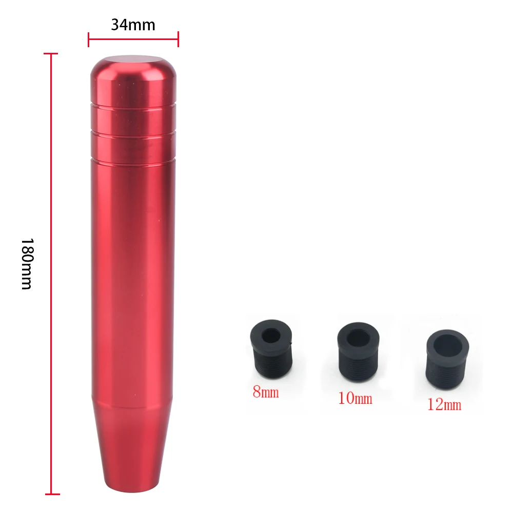 Pomo palanca cambio Mugen Style aluminio 18cm con adaptadores - imagen 2