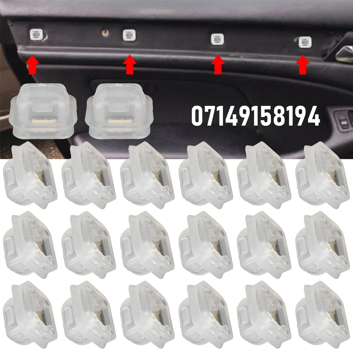 Grapas moldura puerta BMW E46/E90/E91/E92/E93/X5 E53 07149158194
