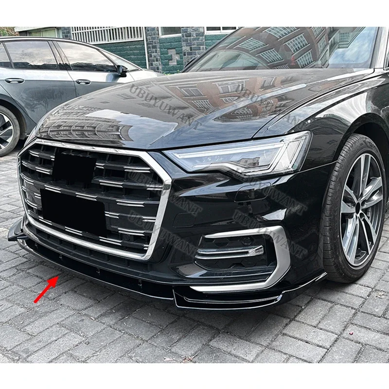 Labio parachoques delantero Audi A6 C8 Sline 2018-2025 antiarañazos - imagen 3