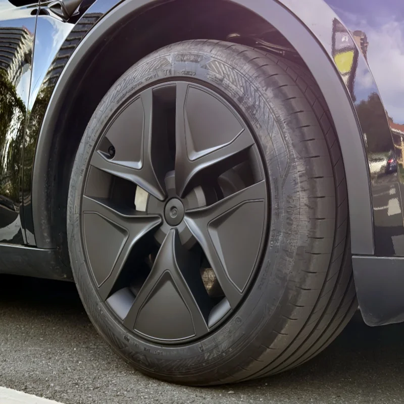 4 Uds. Tapacubos de rueda Juniper 2025 de 19 pulgadas, cubierta de rueda de repuesto para coche, tapacubos de automóvil, llanta completa para coche Tesla modelo Y, accesorios - imagen 4