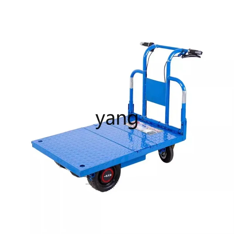 LMM carrito eléctrico plegable de cuatro ruedas para almacén y hogar - imagen 2