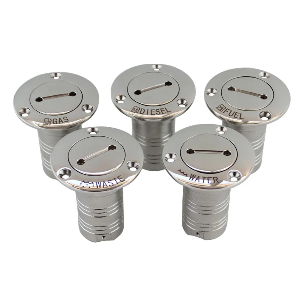 Relleno de cubierta de Hardware para barcos marinos, 38/50mm, tapa de llave de acero inoxidable 316, relleno de cubierta de combustible de Gas diésel para residuos de agua, 1,5 "y 2" - imagen 2