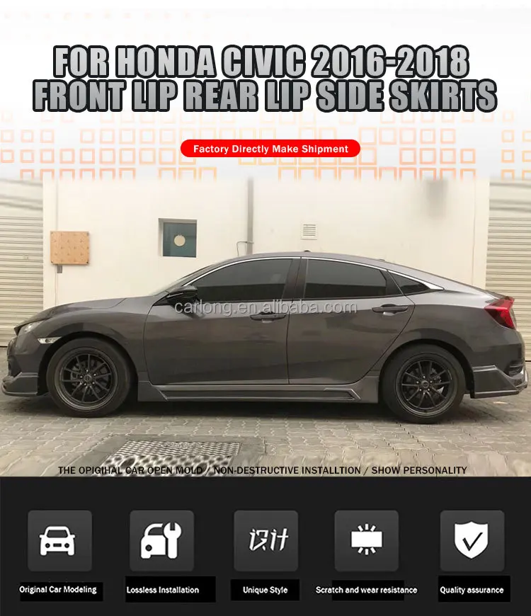 Kit de carrocería Honda Civic 2016-2018