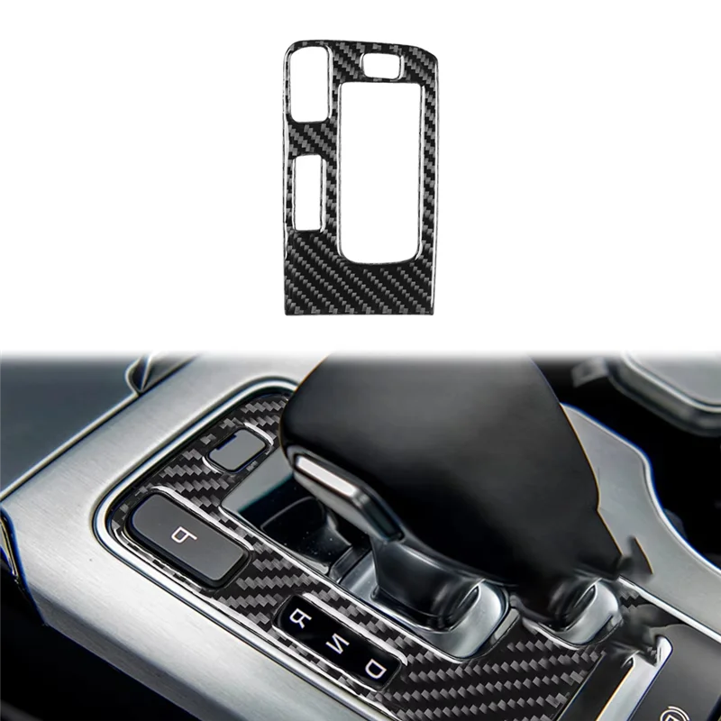 AB56 Kia Stinger Panel palanca de cambios fibra carbono decoracion - imagen 5