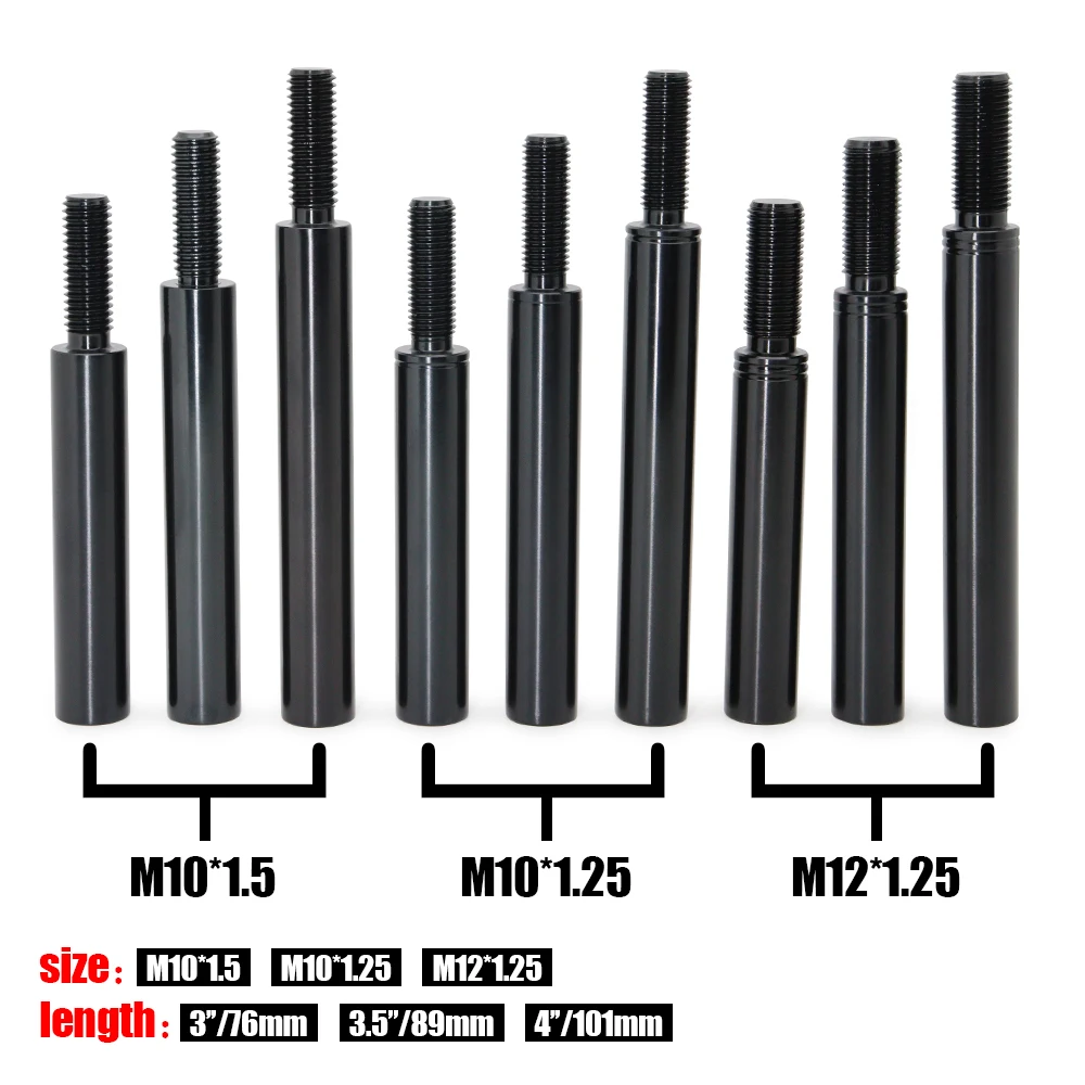 Alargador universal de palanca de cambios de aluminio – M10/M12