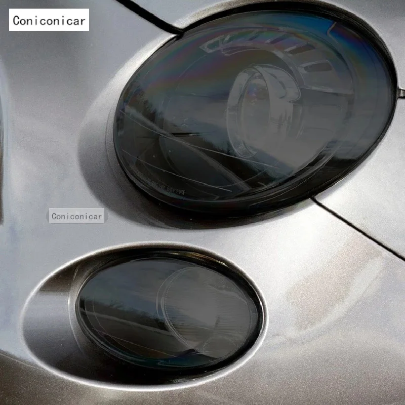 Lámina protectora de faros ahumada TPU para Fiat 500 Abarth 2013-2020 - imagen 3