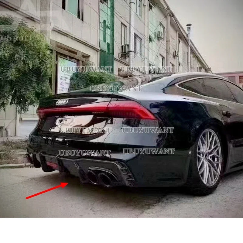 Difusor trasero Audi A7/S7 S line 2019-2024 con puntas de escape - imagen 4