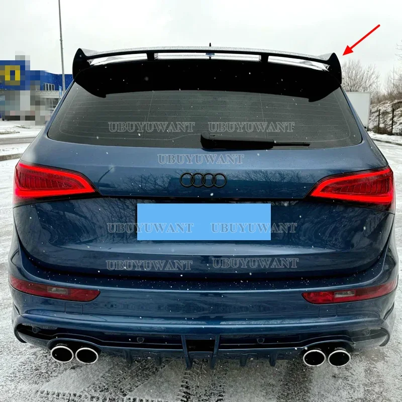 Para Q5 ABT estilo alta calidad fibra de carbono Materail alerón trasero del maletero ala Audi Q5 alerón 2009 2010 2011 2012 2013-2017 - imagen 2