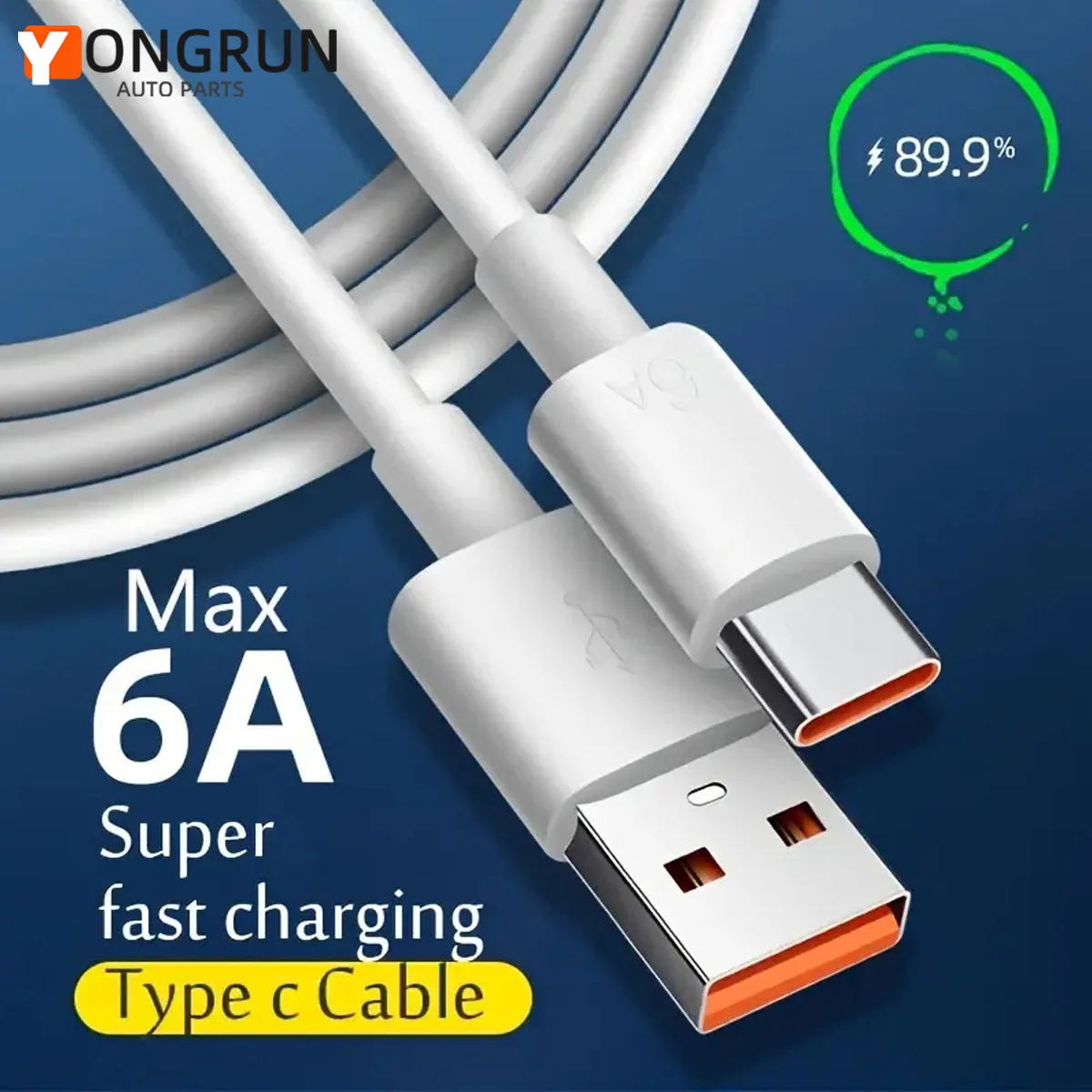 Cable de carga Usb tipo C de 1m/2m, Cable de datos de carga rápida, Cable de carga Flash móvil adecuado para teléfonos móviles y tabletas
