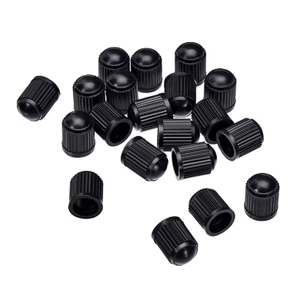 Tapones de válvula universales negros para coche, moto y bicicleta - imagen 2