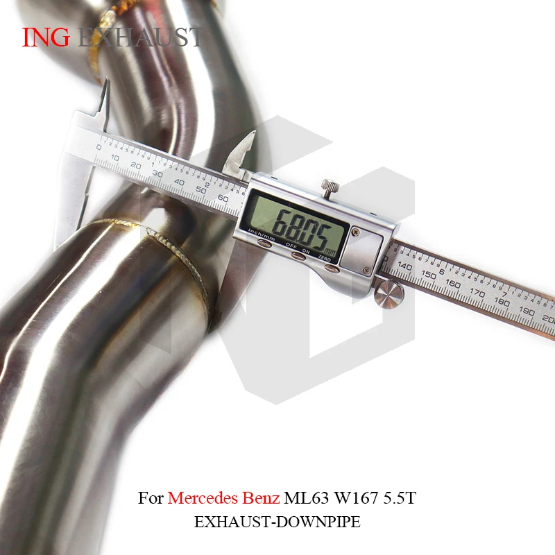 ING Tubo escape alto rendimiento ss304 – Mercedes ML63 W167 5.5 T - imagen 5