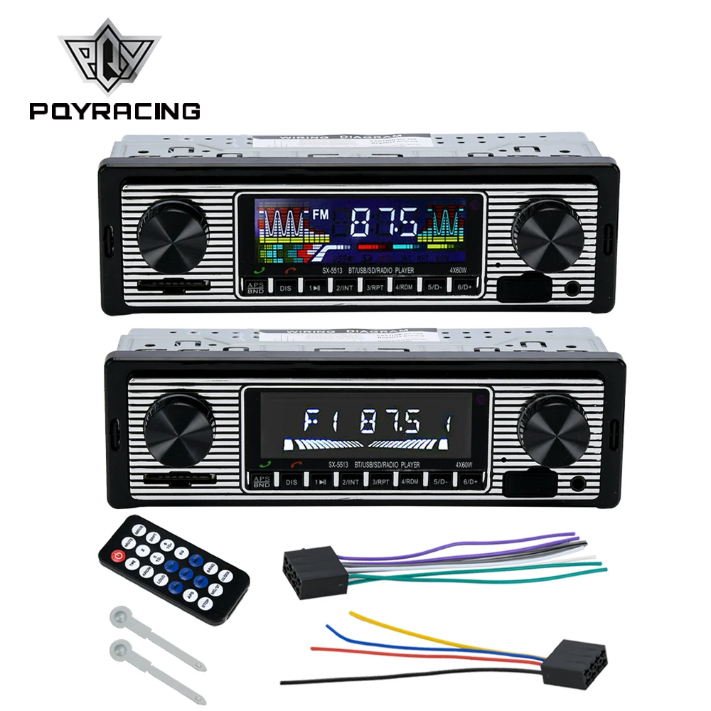 Radio coche vintage MP3 Bluetooth 12V