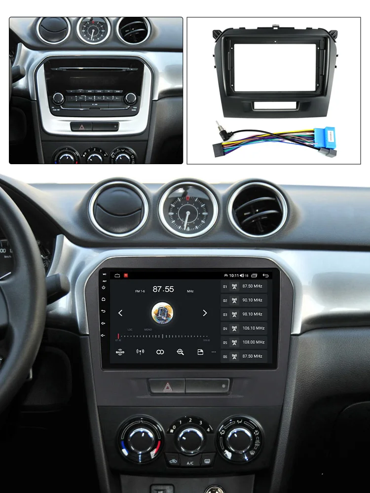 Kit Fascia Radio MEKEDE Adaptador Marco – Suzuki Vitara 2014-2018 - imagen 2