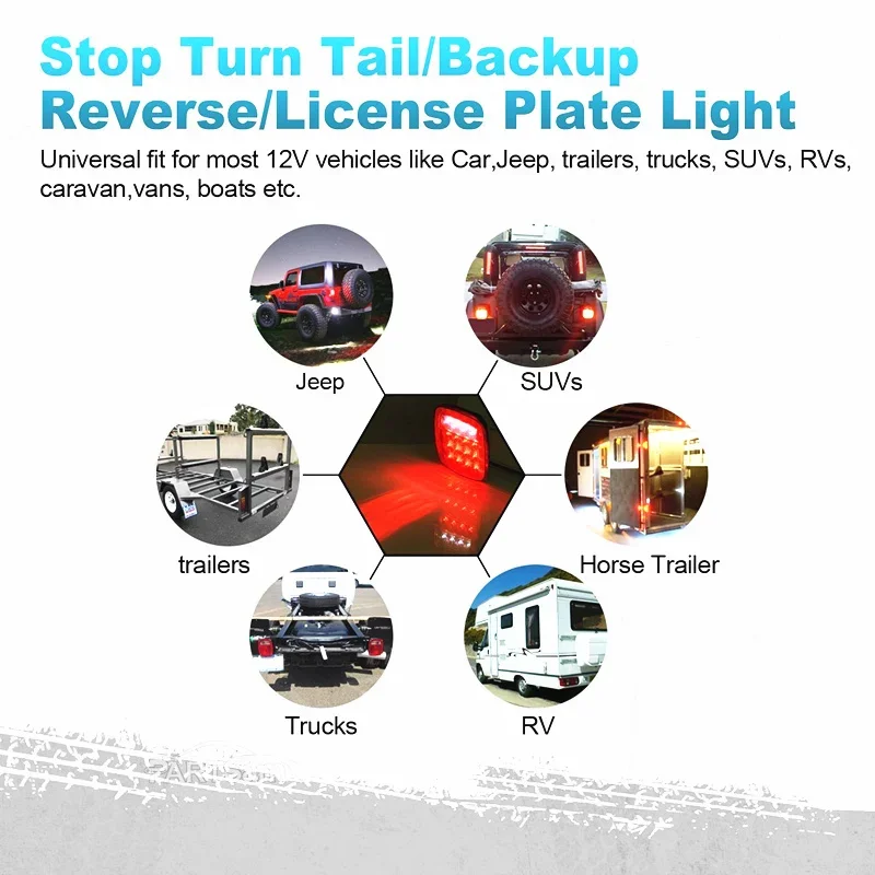 Luz trasera LED Jeep Wrangler TJ YJ y Cherokee, universal - imagen 5