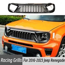 Parrilla deportiva estilo carbono mate para Jeep Renegade 2016-2023