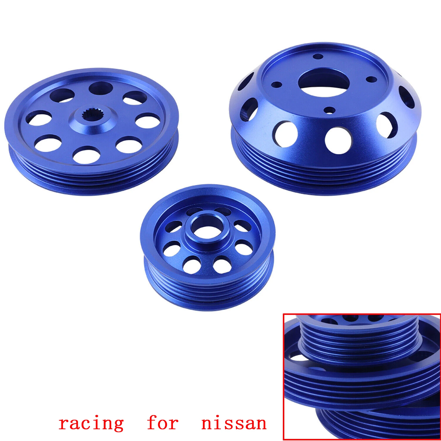 Polea cigüeñal ligera SR20 para Nissan 240SX S14 S15 – Racing