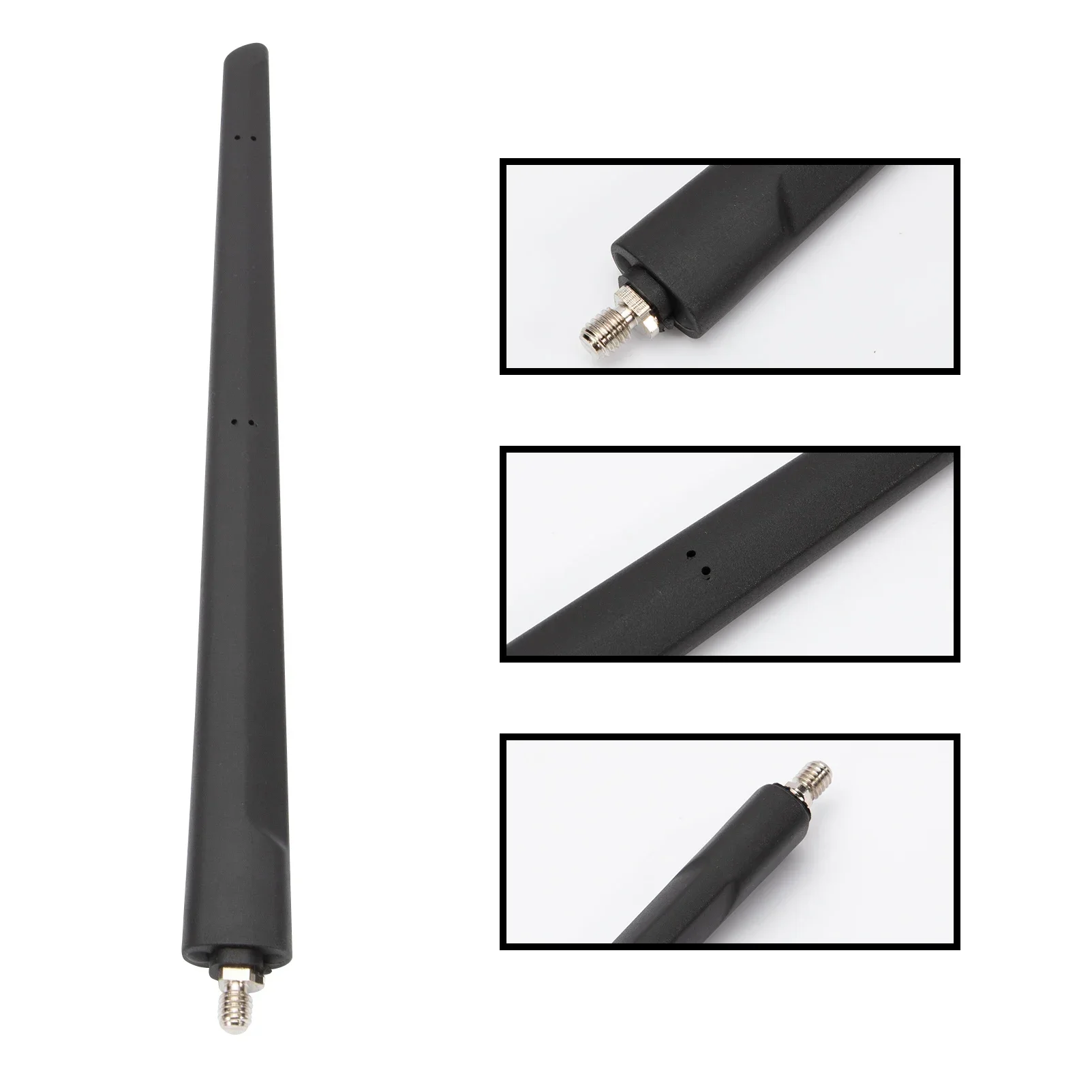 Antena negra de techo para coche con rosca M6
