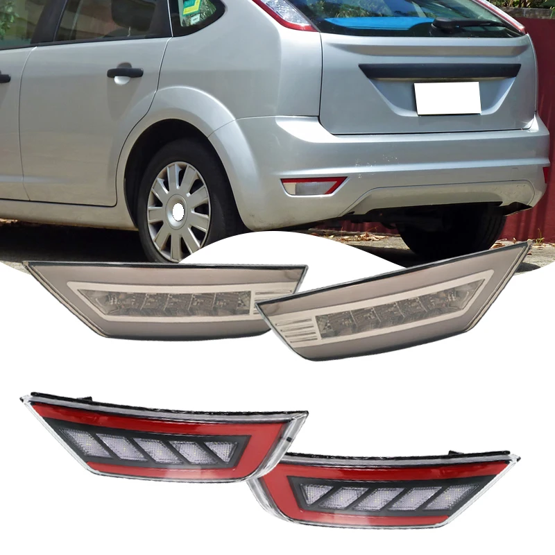 Luz LED de parachoques trasero para Ford Focus Hatchback 2009-2013