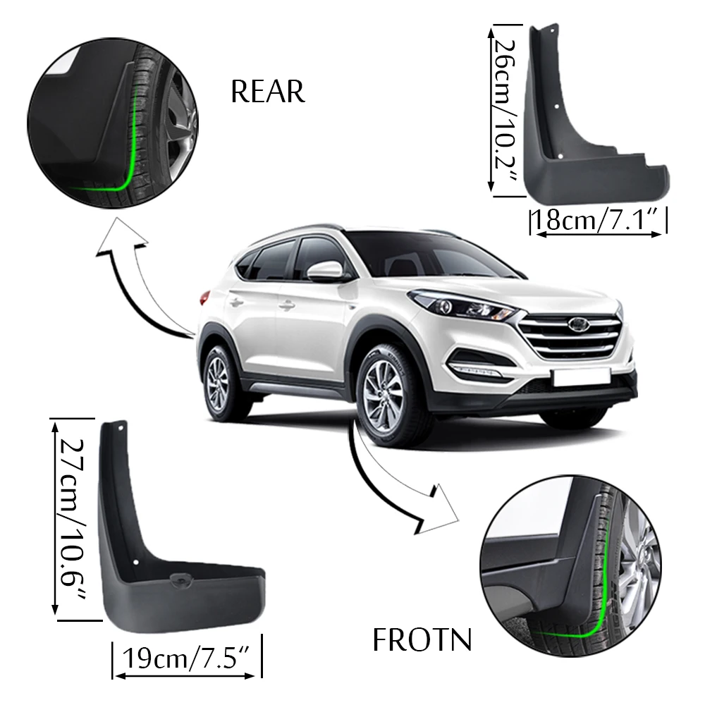 Guardabarros AX Hyundai Tucson TL 2015-2020 - imagen 3