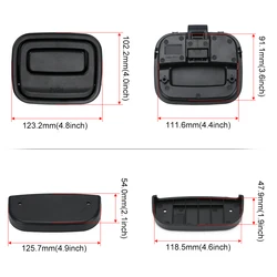 Manija de liberación de pestillo de carga de coche 6BE97DX9AA para Jeep Grand Cherokee / Dodge Durango 2013-2015 piezas de cubierta de neumático de repuesto de maletero de coche