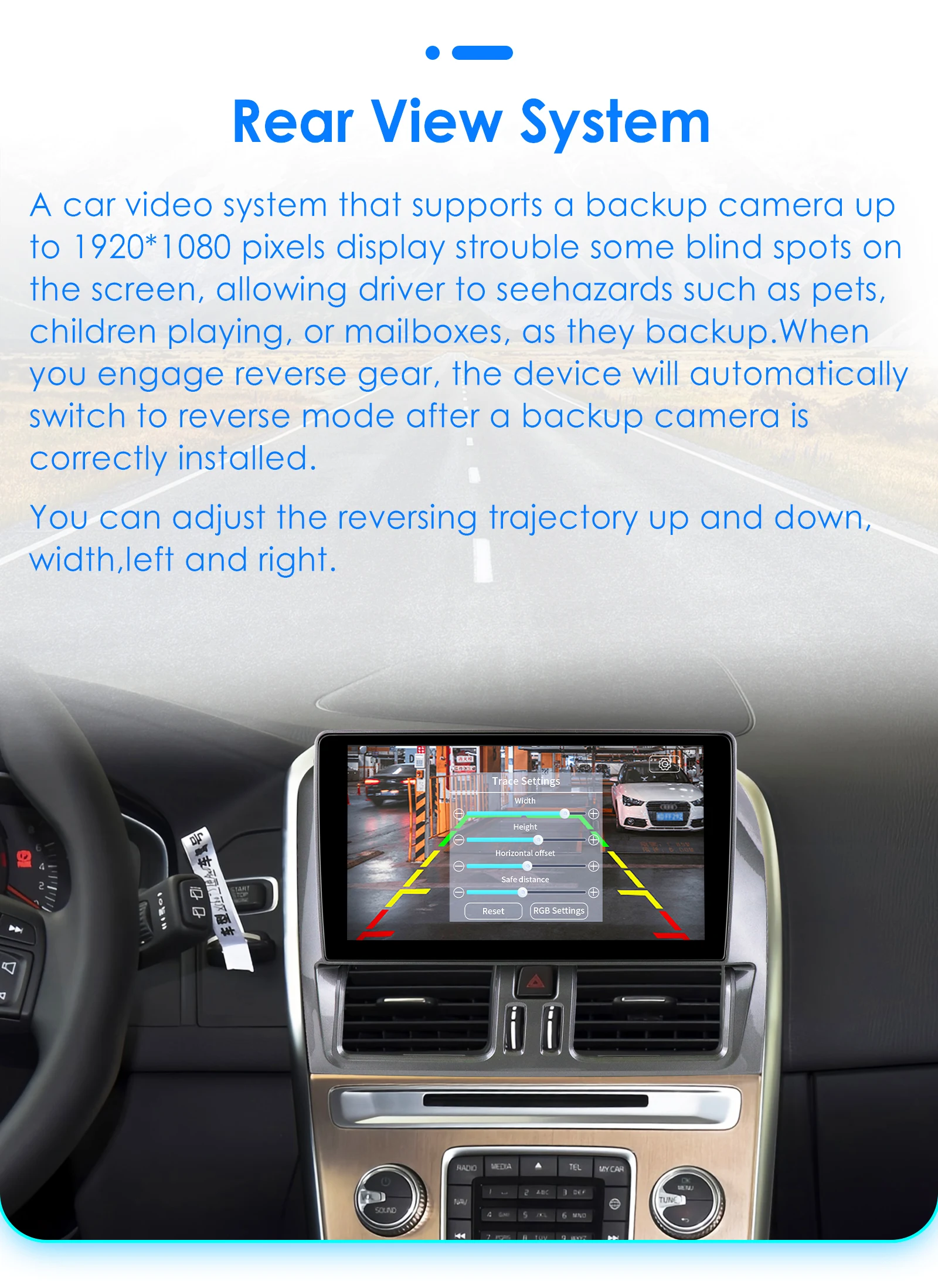 Seguridad y cámara trasera