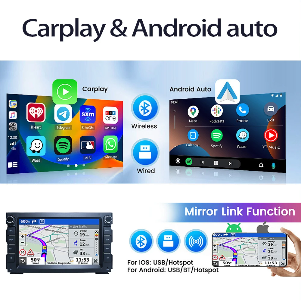 Autoradio Android 2DIN Kia Ceed (2010-2012) GPS CarPlay 7" - imagen 3