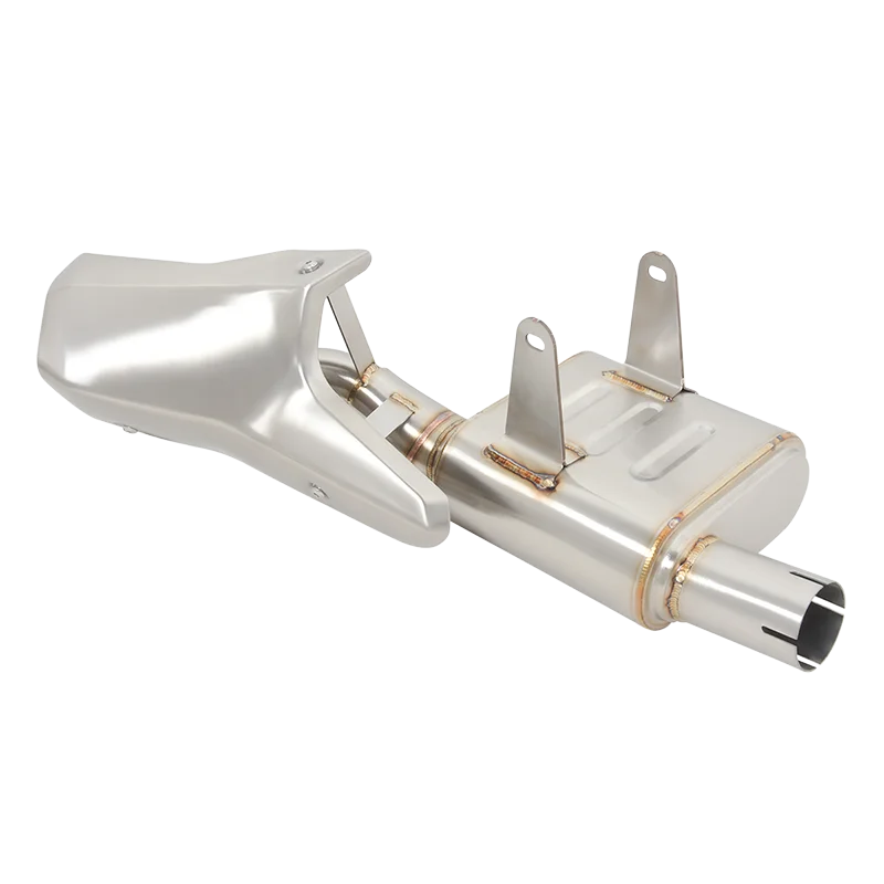 Escape slip on QJMOTOR SRK600 con silenciador y tubo enlace - imagen 3