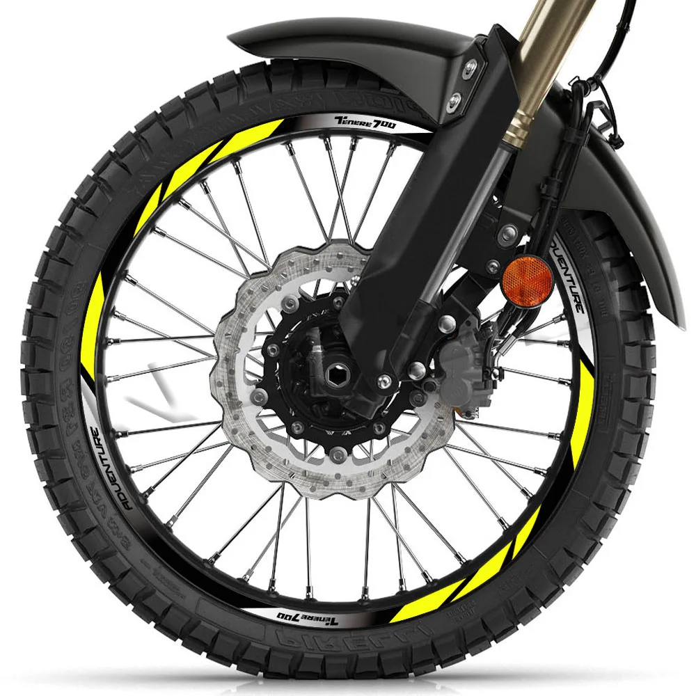 Pegatinas reflectantes para llantas Yamaha Ténéré 700 XTZ 700Z