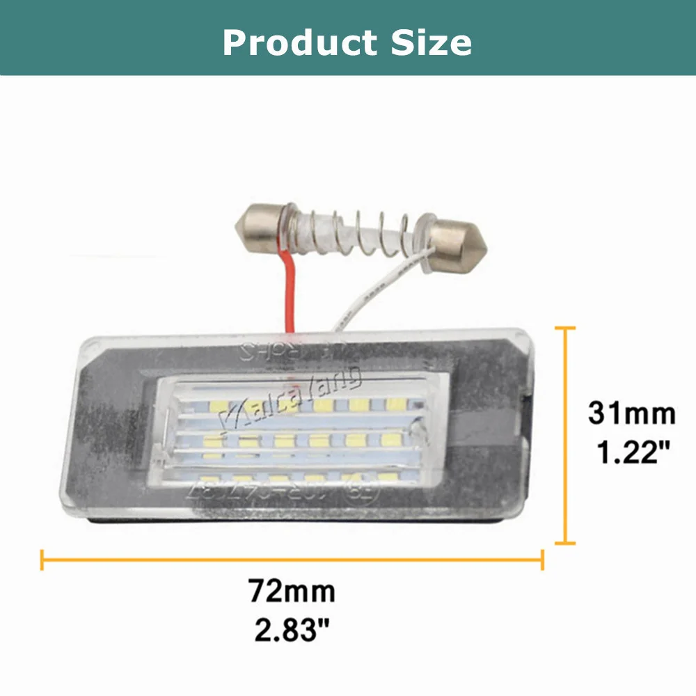 Luz LED matrícula CanBus Mini Cooper R56 R57 R58 R59 sin errores - imagen 5