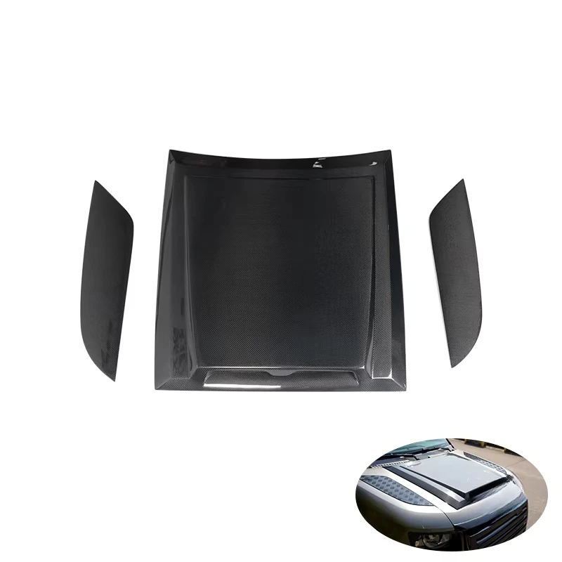 Langyu cubierta motor fibra carbono – Land Rover Defender 90/110