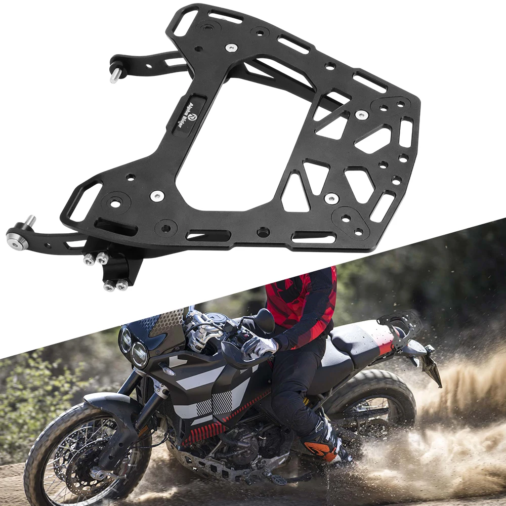 Portaequipajes trasero Ducati DesertX 2022-2024 – Aluminio negro