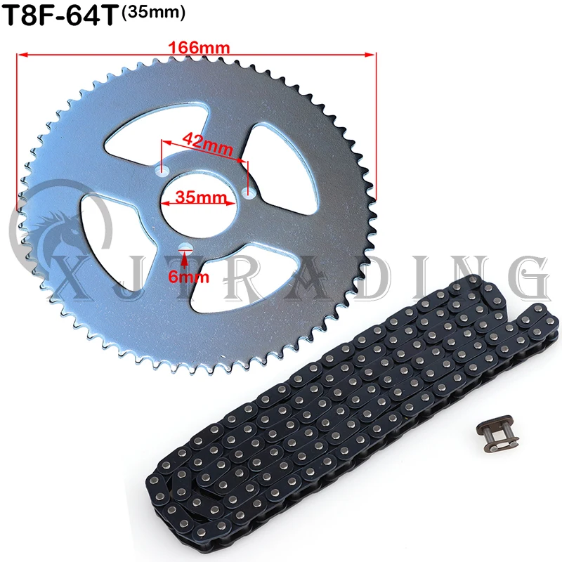 Kit piñón y cadena T8F para Mini Moto y ATV 47/49 cc 2T - imagen 4
