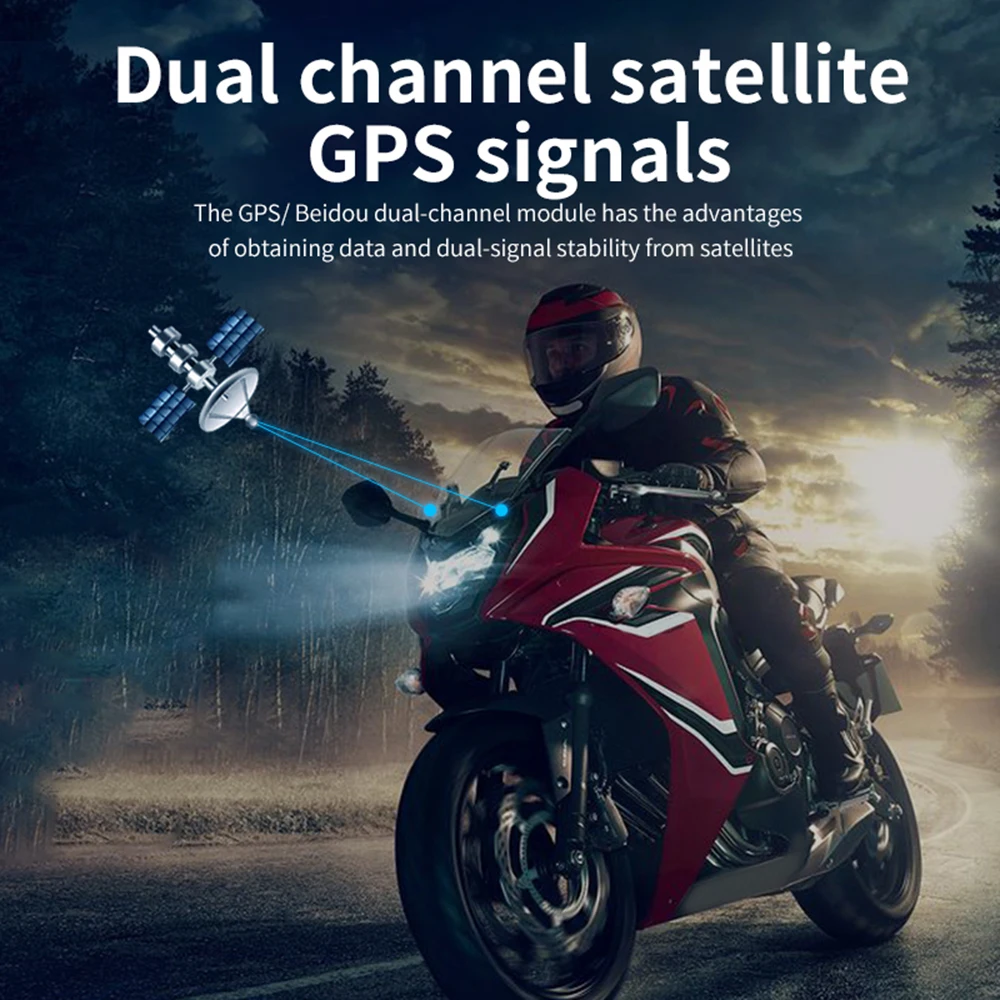 Velocímetro GPS para moto con brújula, altímetro y TPMS - imagen 3