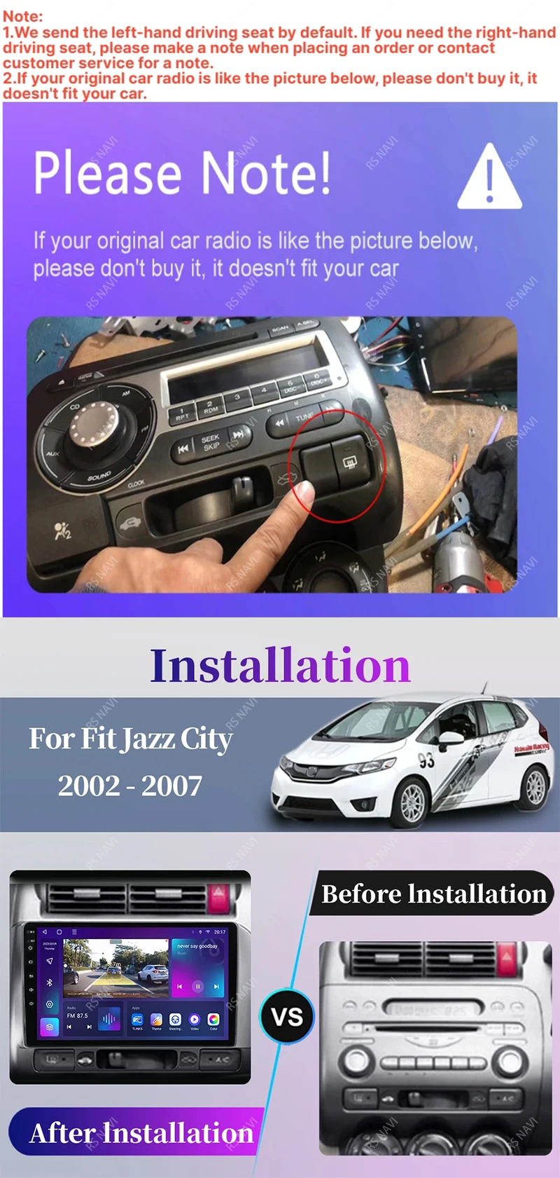 Vista del reproductor multimedia para Honda