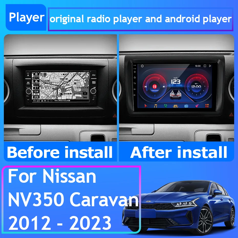 Radio CarPlay Nissan NV350 Caravan con GPS, Bluetooth y WiFi - imagen 2