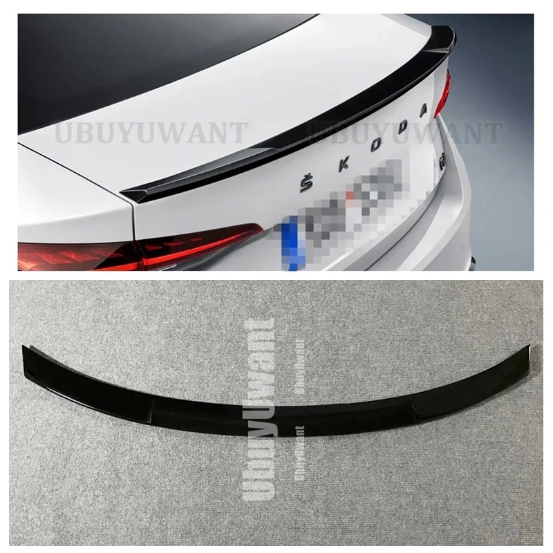 Tapa de maletero trasero estilo V, alerón de techo, ala trasera de coche ABS, accesorios de coche para Skoda Ovvia A8 NX TSI TDI Pro 2020-2025