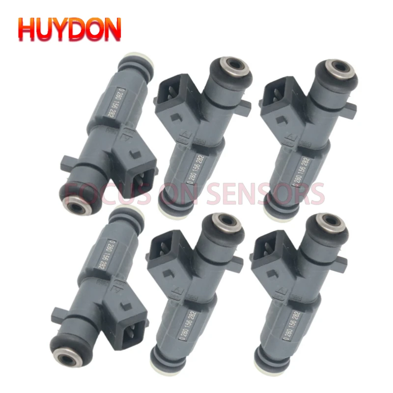 6 uds 0280156282 inyector de combustible para Volkswagen Santana 3000 Passat B5 Bsa Chery Qq 1,0 accesorios de repuesto de coche