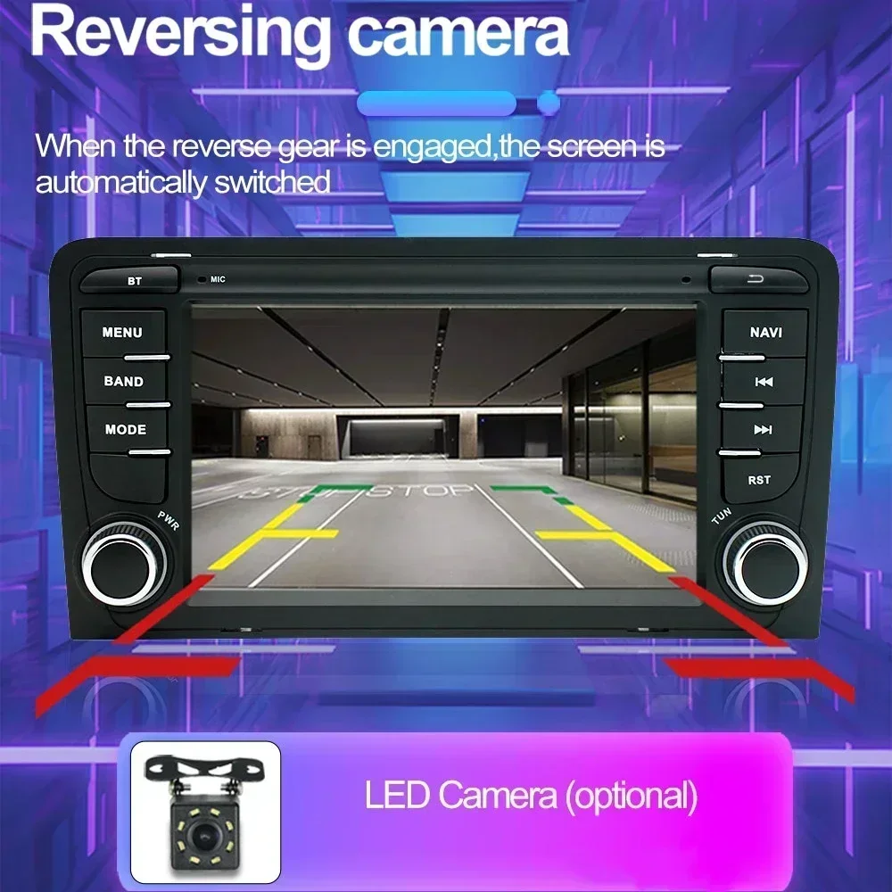 Radio Android coche CarPlay inalámbrico – Audi A3 8P 7 pulgadas - imagen 5