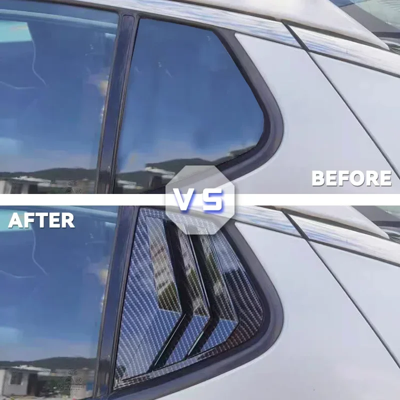 Cubierta de obturador lateral para ventana de rejilla trasera de coche, pegatina embellecedora, pala de ventilación para Kia Stinger 2018-2023, accesorios negros - imagen 2