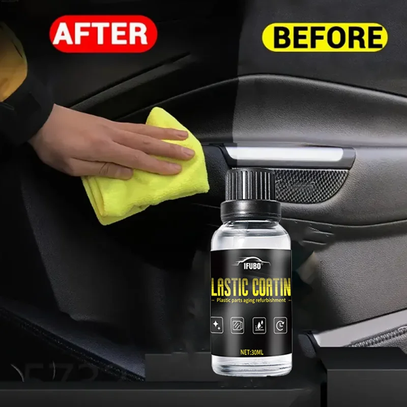 [Fast Arrival] Crystal Clear Car Plastic Restoration Kit - Enhance Black Gloss, Interior Dust Protection & Maintenance - imagen 4