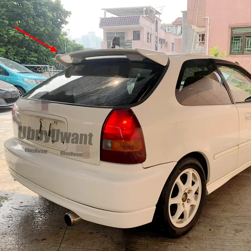 Alerón trasero ABS negro para Honda Civic 1996-2000 – Techo - imagen 4
