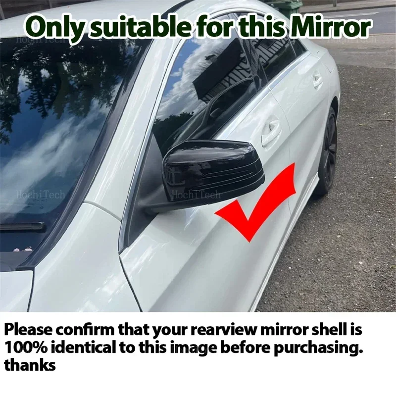 Carcasas de retrovisor negras para Mercedes-Benz Clase A, B y C - imagen 2