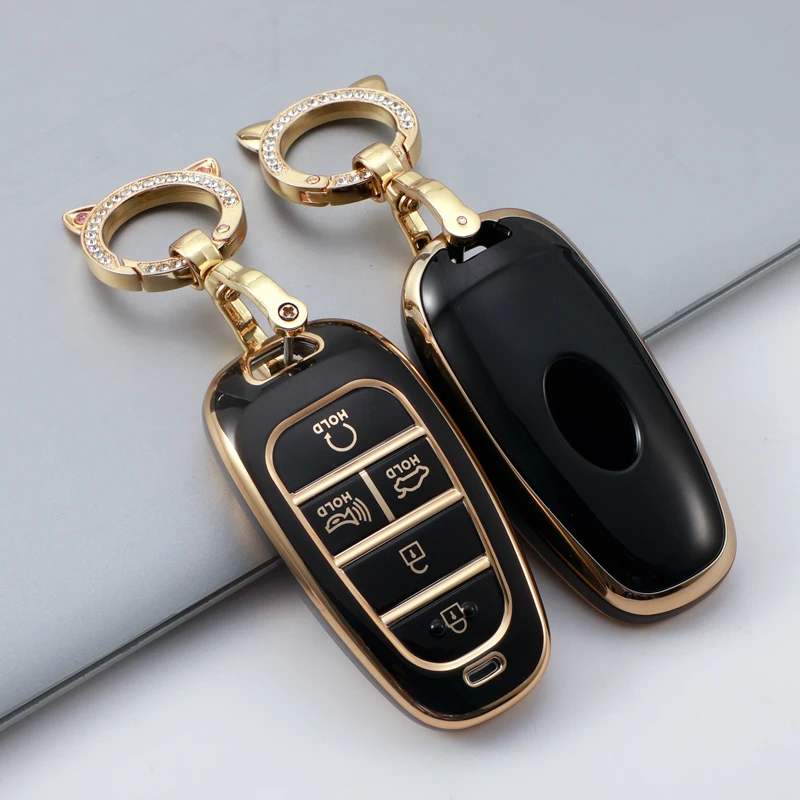 Funda llave Hyundai Sonata Santa Fe Tucson 2020-2022 4/5/7 botones - imagen 4