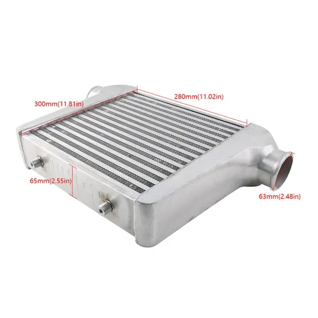Intercooler barra y placa 280x300x65mm frontal universal - imagen 2