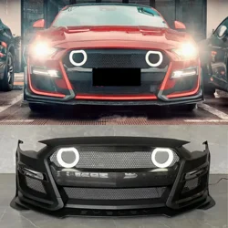 Parachoques delantero Ford Mustang 2015-2023 con splitter y luz LED