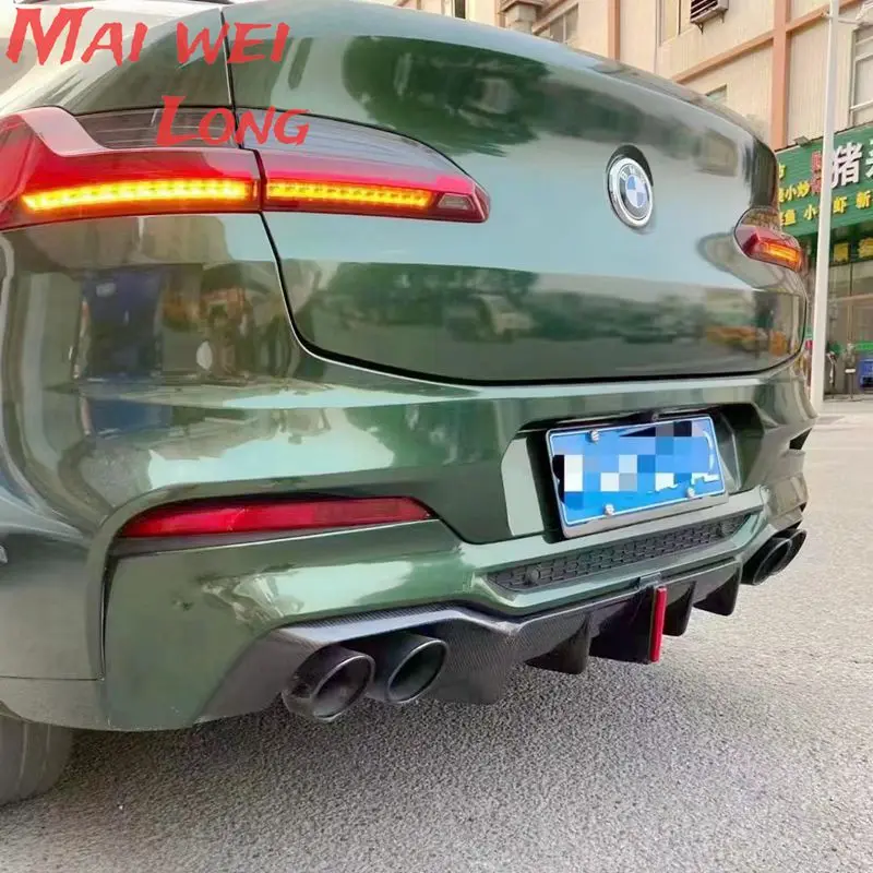 Difusor trasero fibra de carbono para BMW X4 G02 y X3 G01 - imagen 4