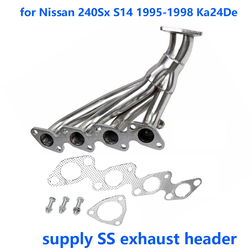 Colector escape Nissan 200SX S14 KA24DE 2.4L (1996-1998) - imagen 2