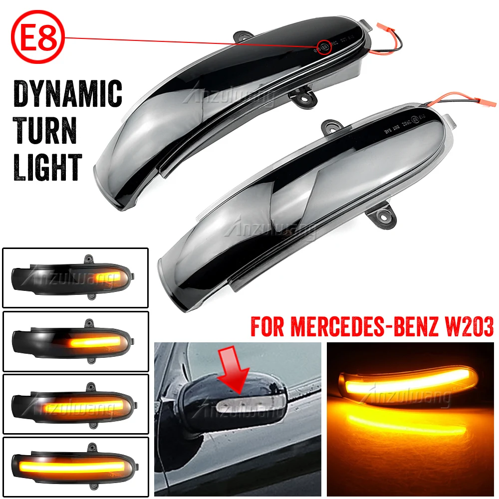 Luz indicadora espejo lateral secuencial LED Mercedes Clase C W203
